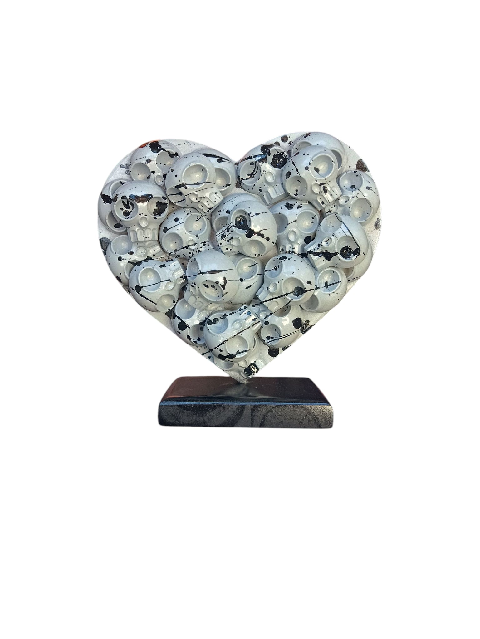 HHeartSkull gris noir