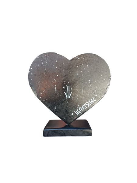 HHeartSkull gris noir
