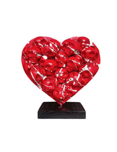 HeartSkull red