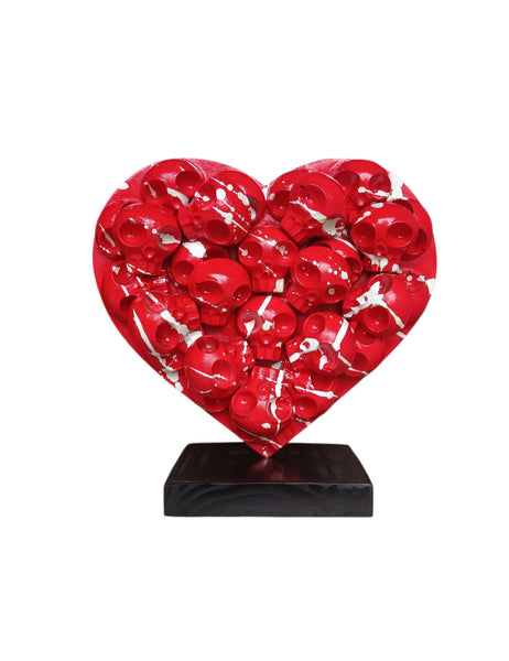 HeartSkull red