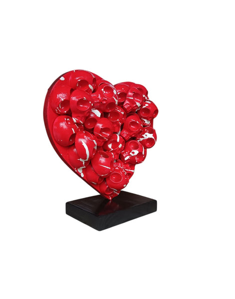 HeartSkull red