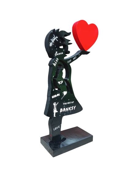 BANKSYWOOD XL BANKSY HEART