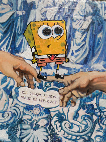 Bob l’éponge sur le pont Michael Ange